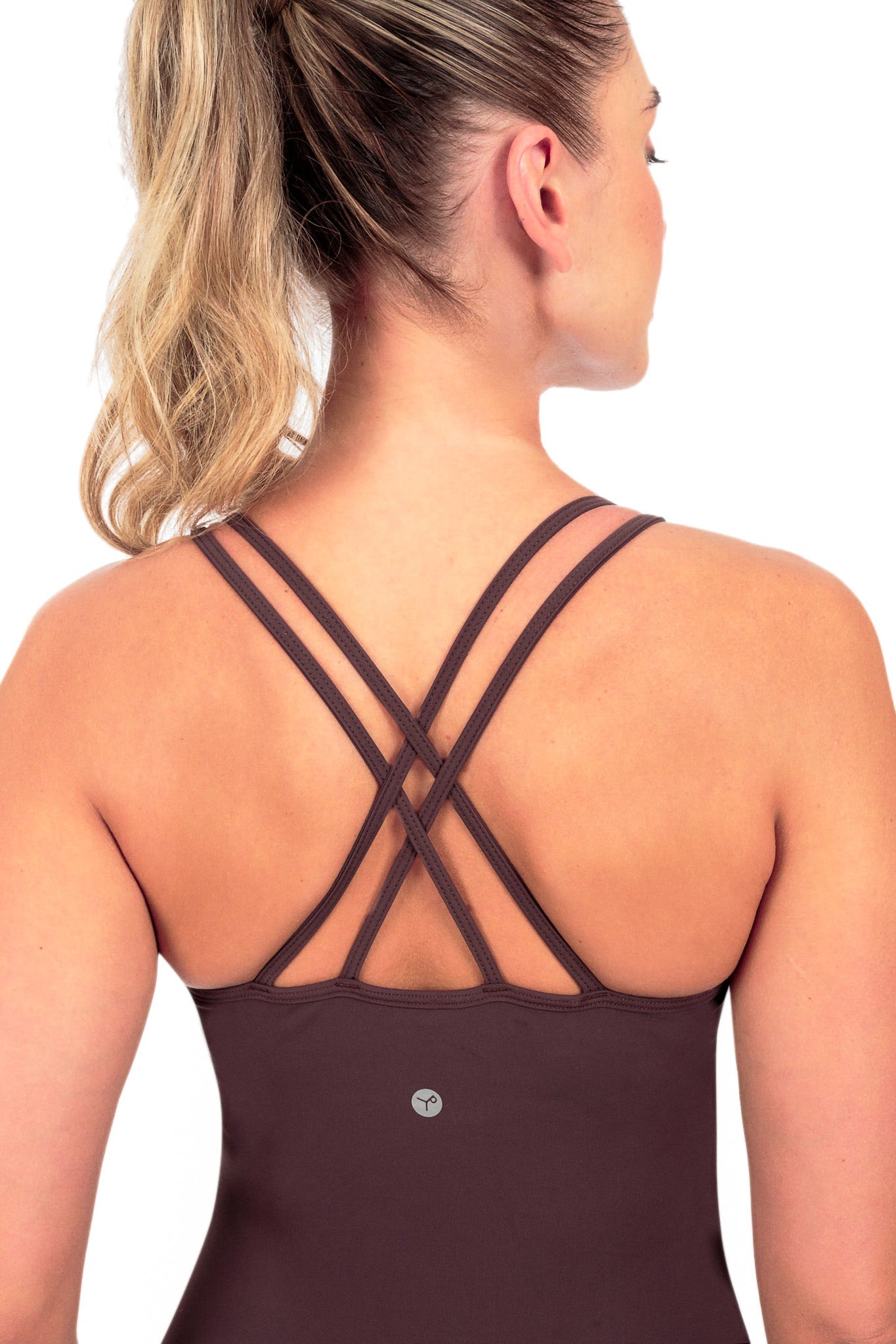 Combinaison Fitness Second Skin Marron avec Poche