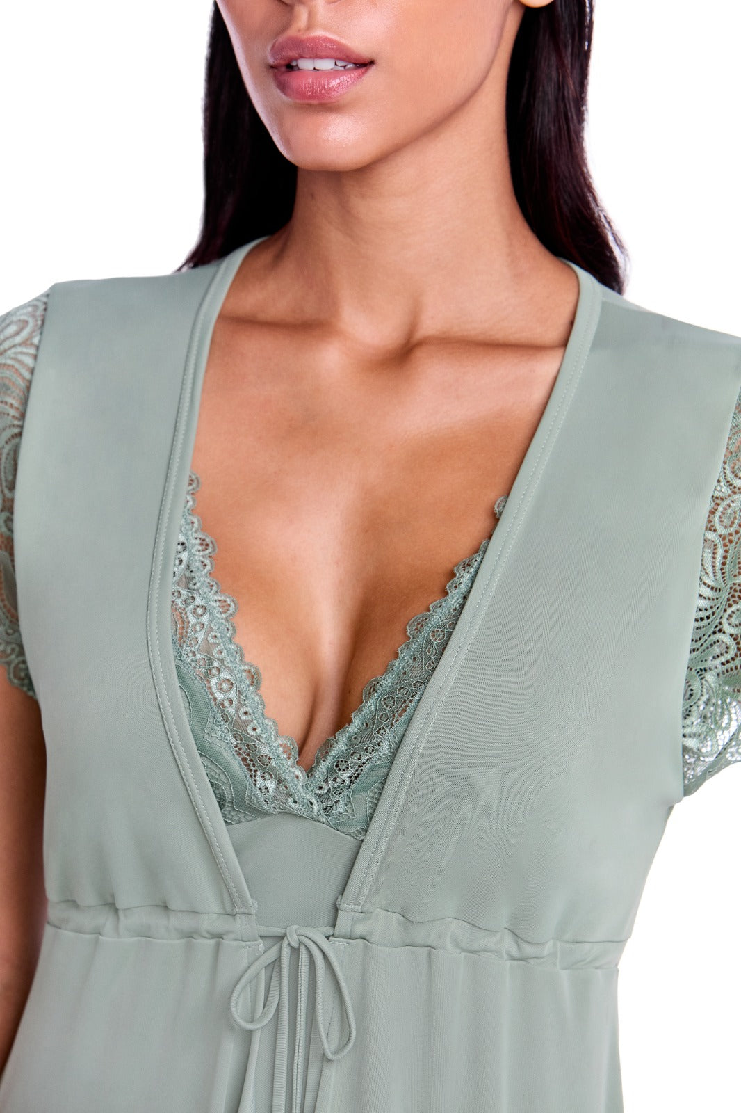 Robe en Dentelle Dreams Menthe Fraîche