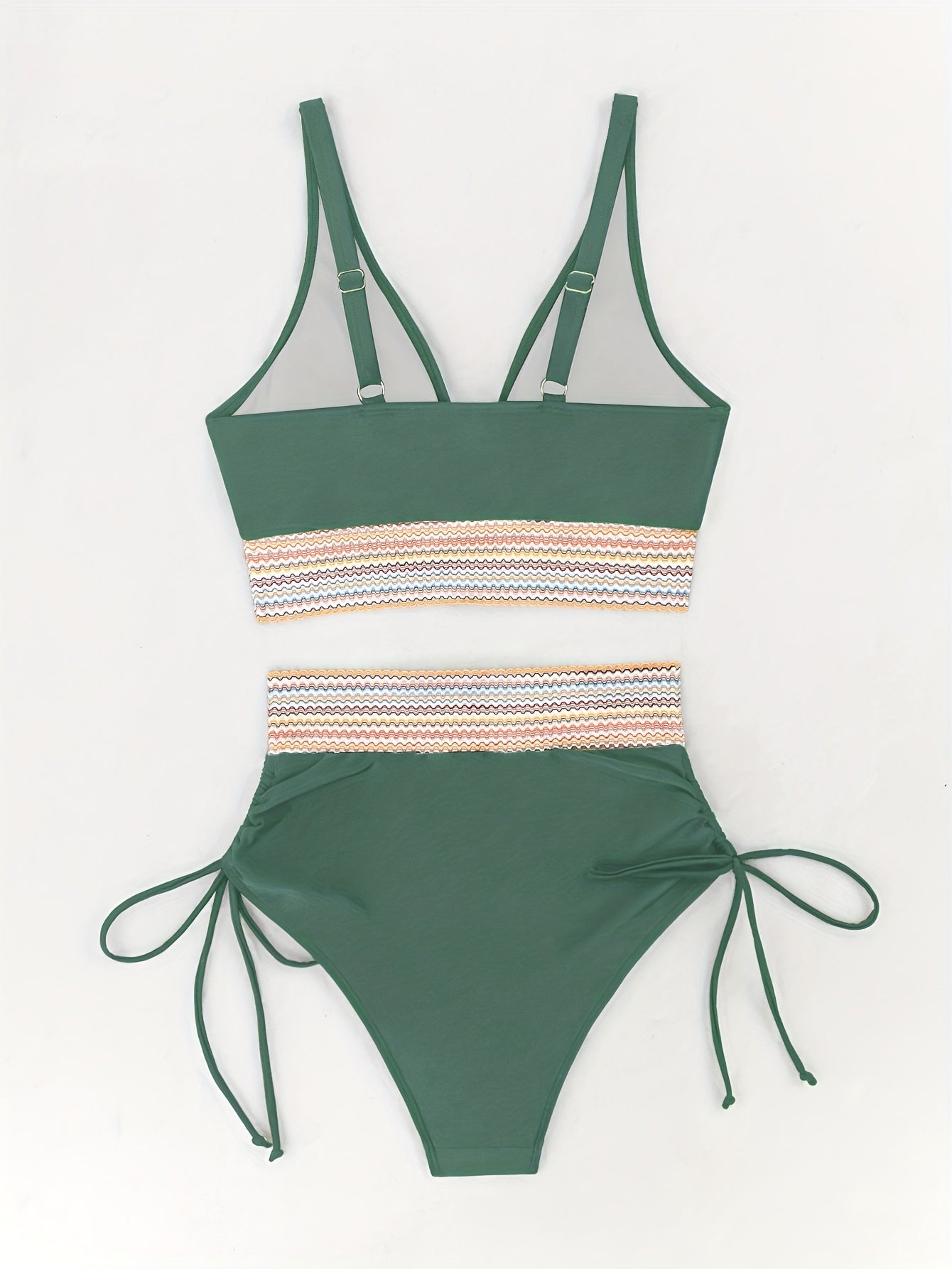 Bikini V-Neck String taille haute avec lien latéral