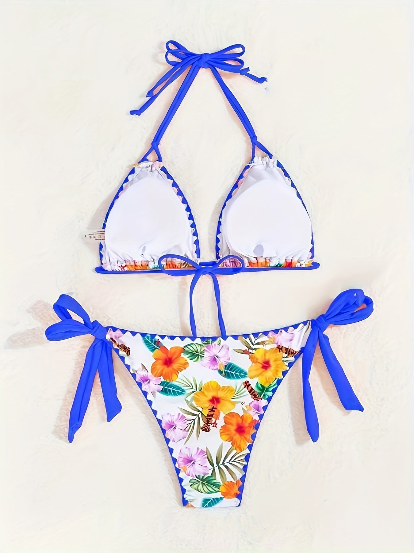 Ensemble bikini à imprimé floral pour femme