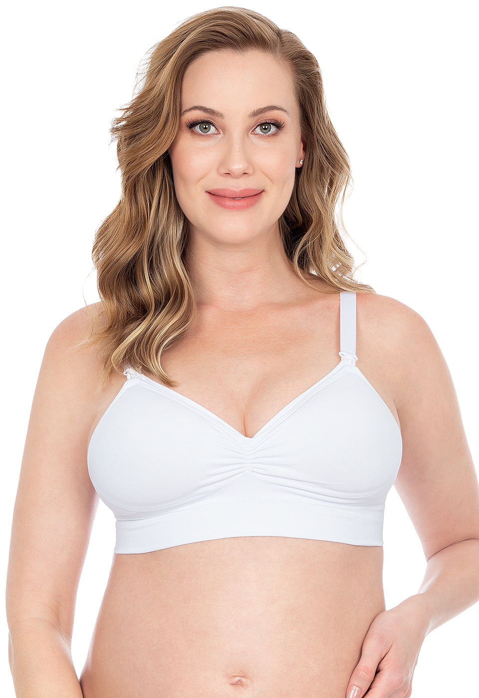 Soutien-Gorge d’Allaitement Avec Coques Suave Blanc
