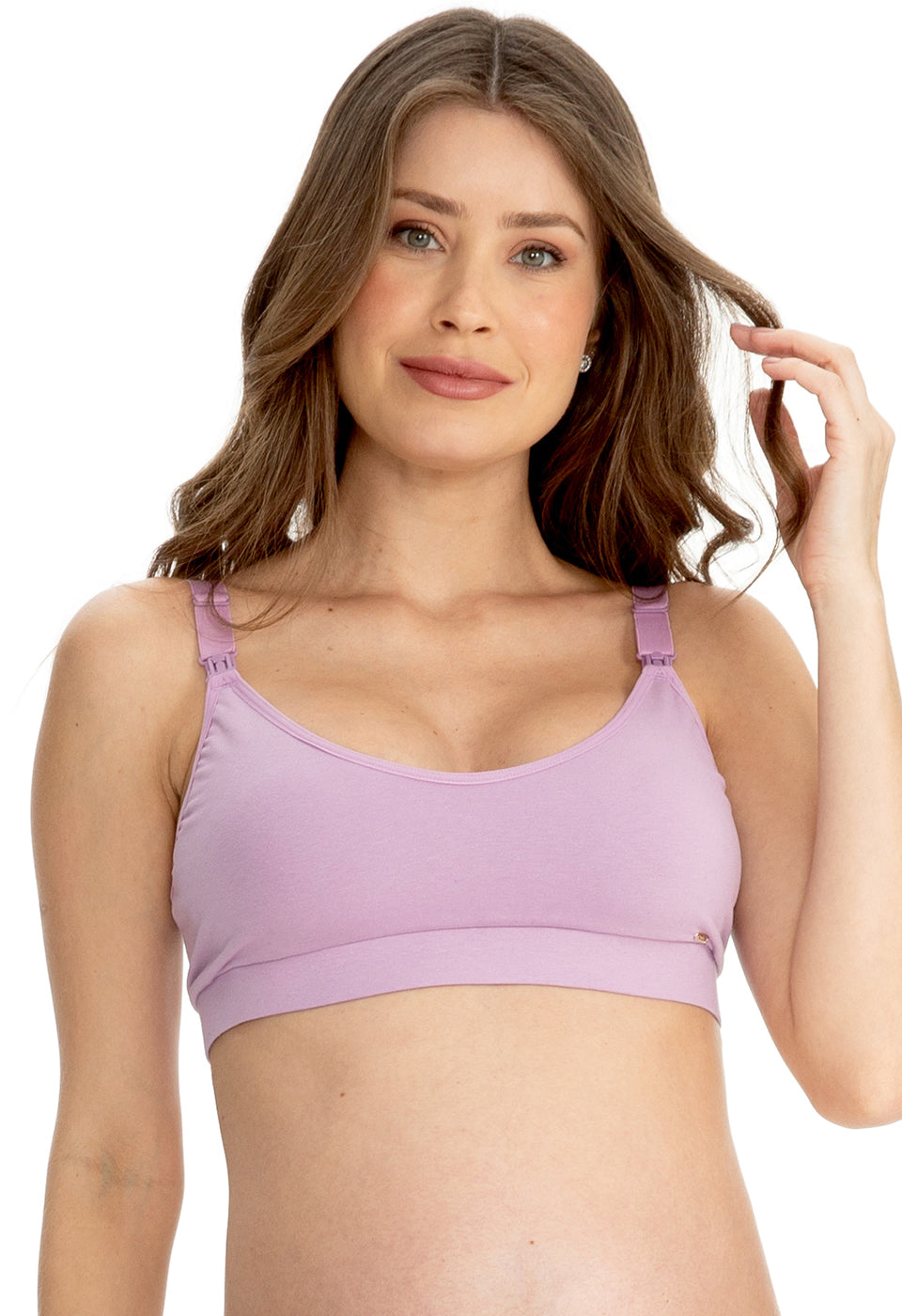 Soutien-Gorge d’Allaitement Sans Coques Tissu Double Marshmallow