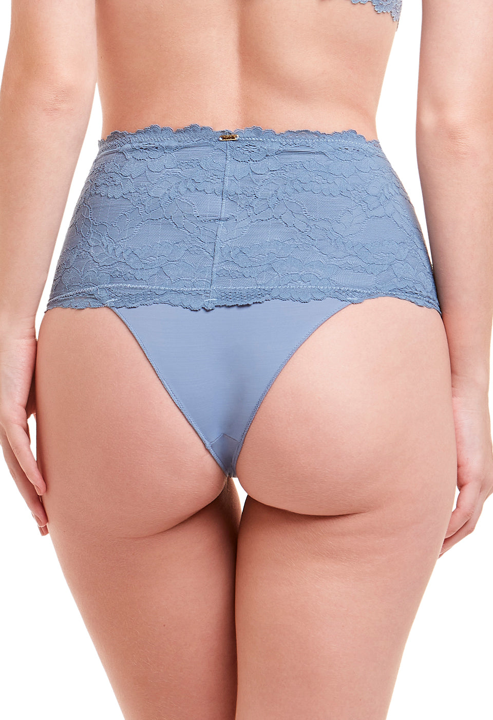 Culotte Taille Haute en Dentelle Self