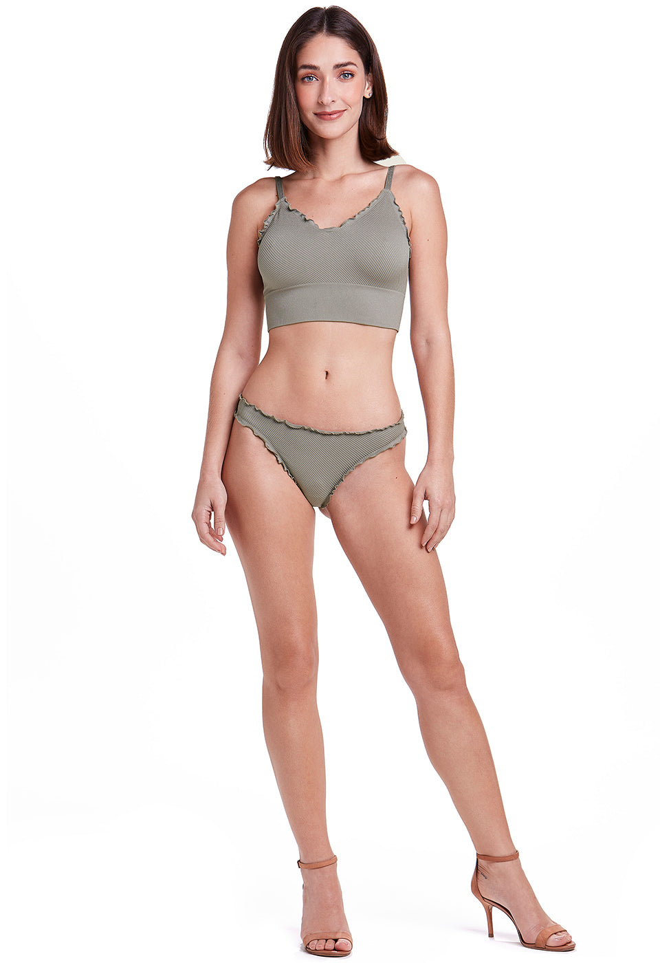 Brassière Cropped Sans Rembourrage